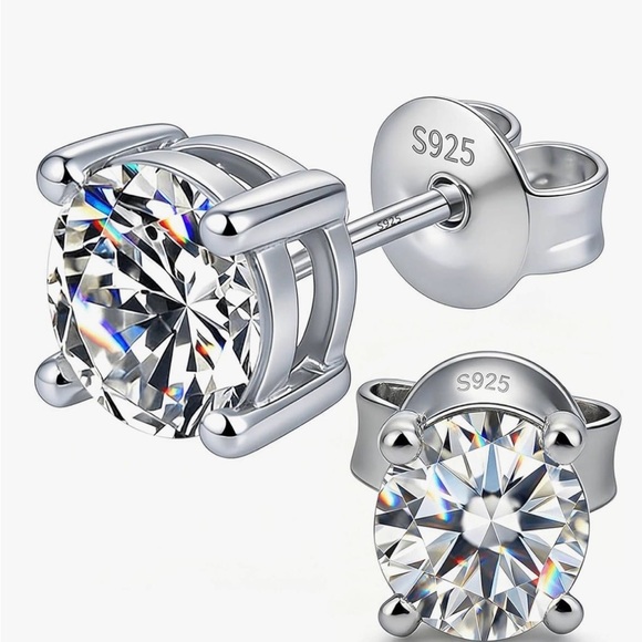 Jewelry - 925 Elegant Sterling Silver Stud Earrings